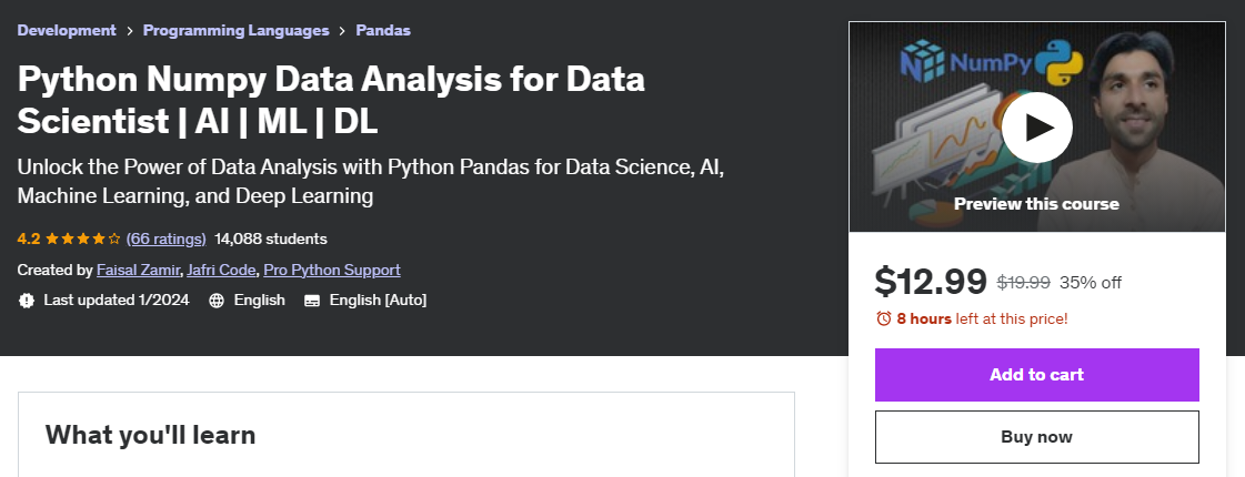 numpy course